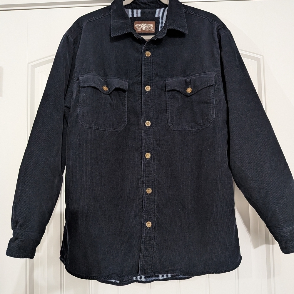 Levi's Corduroy Fleece Lined Long Sleeve Button Down Jacket